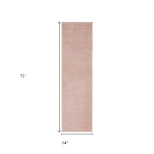 6' Pink Indoor Outdoor Runner Rug