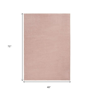 4' X 6' Pink Indoor Outdoor Area Rug