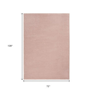 6' X 9' Pink Indoor Outdoor Area Rug