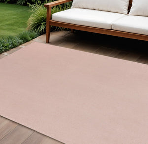 7' X 10' Pink Indoor Outdoor Area Rug