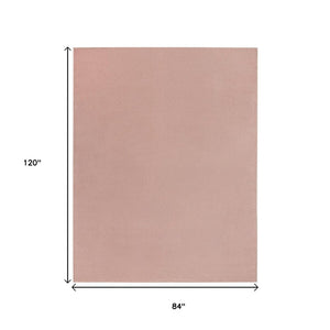 7' X 10' Pink Indoor Outdoor Area Rug