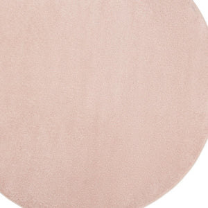 8' X 8' Pink Round Indoor Outdoor Area Rug