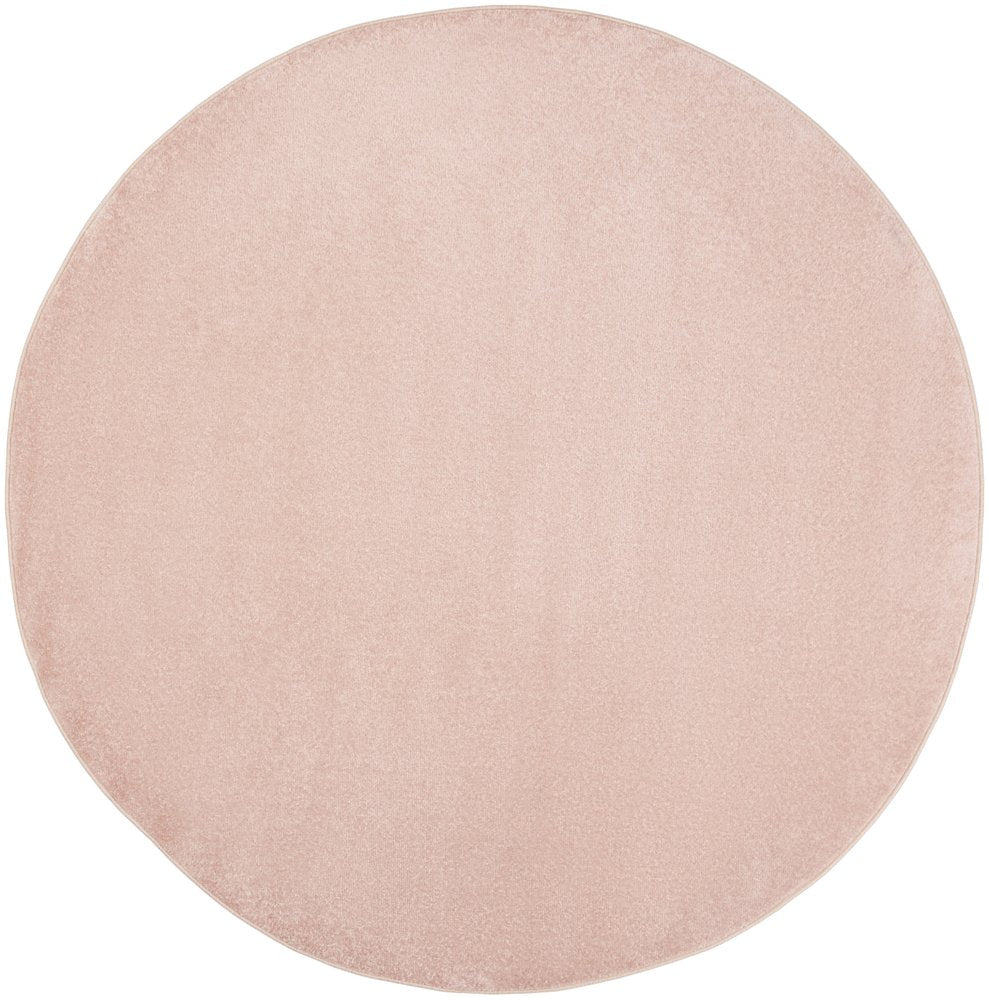 8' X 8' Pink Round Indoor Outdoor Area Rug