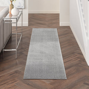 10' Gray Indoor Outdoor Runner Rug
