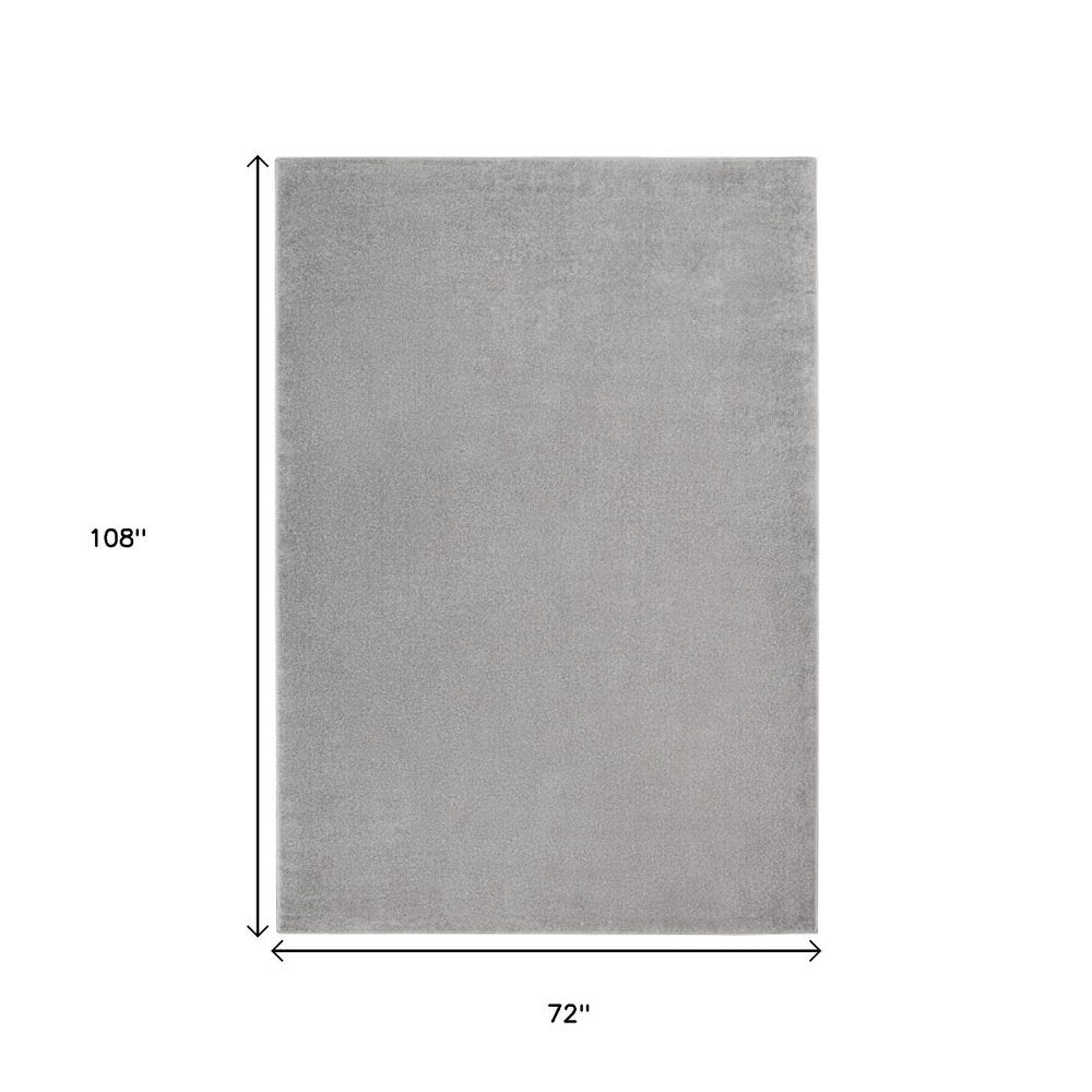 6' X 9' Gray Indoor Outdoor Area Rug