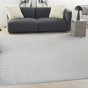 9' Gray Square Indoor Outdoor Area Rug