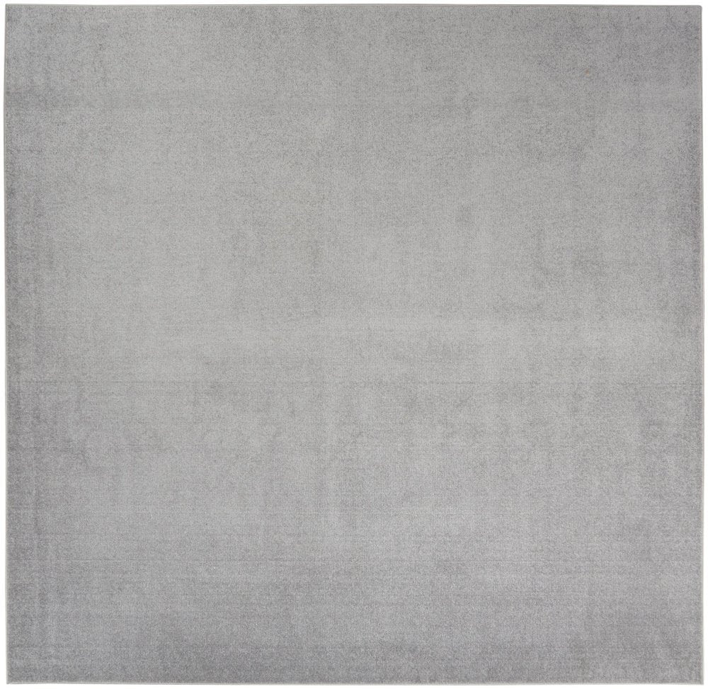 9' Gray Square Indoor Outdoor Area Rug