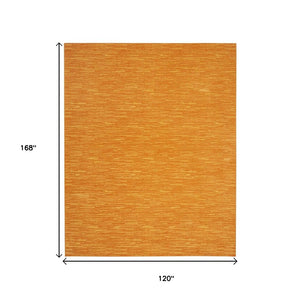 10' X 14' Orange Indoor Outdoor Area Rug