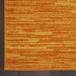 10' Orange Indoor Outdoor Runner Rug