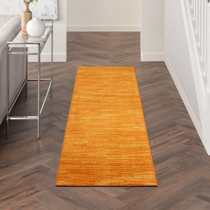 8' Orange Indoor Outdoor Runner Rug