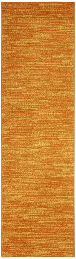 8' Orange Indoor Outdoor Runner Rug