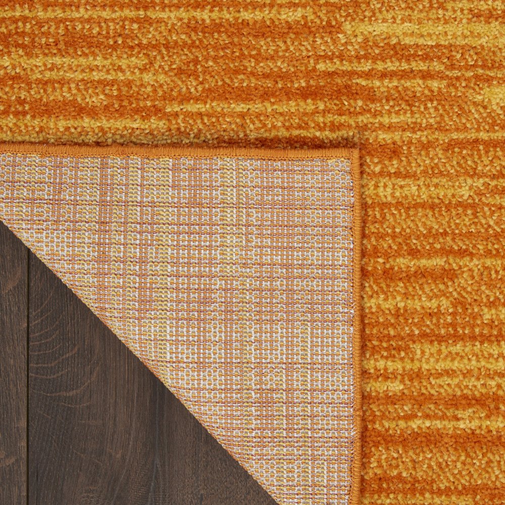 8' Orange Indoor Outdoor Runner Rug
