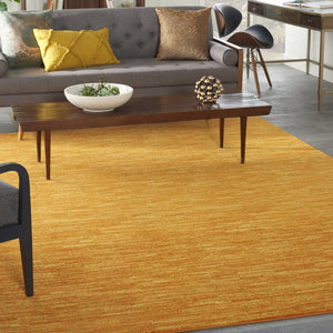 7' X 10' Orange Indoor Outdoor Area Rug