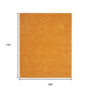 9' X 12' Orange Indoor Outdoor Area Rug