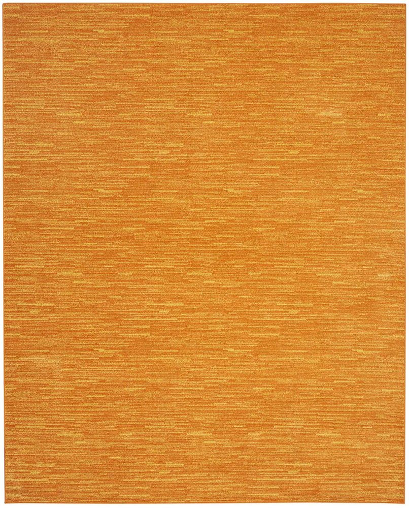 9' X 12' Orange Indoor Outdoor Area Rug