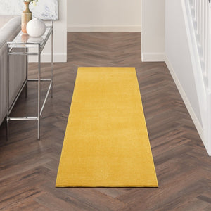 10' Yellow Indoor Outdoor Runner Rug