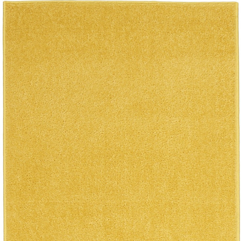 8' Yellow Indoor Outdoor Runner Rug