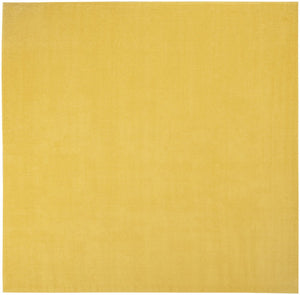 9' Yellow Square Indoor Outdoor Area Rug