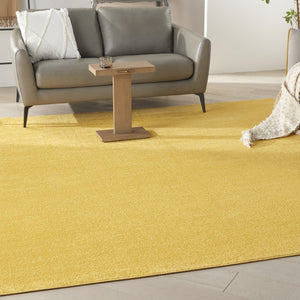 9' Yellow Square Indoor Outdoor Area Rug
