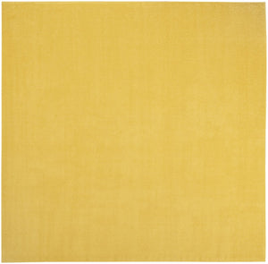 9' Yellow Square Indoor Outdoor Area Rug