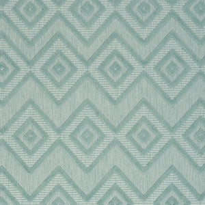 6' X 9' Aqua Indoor Outdoor Area Rug