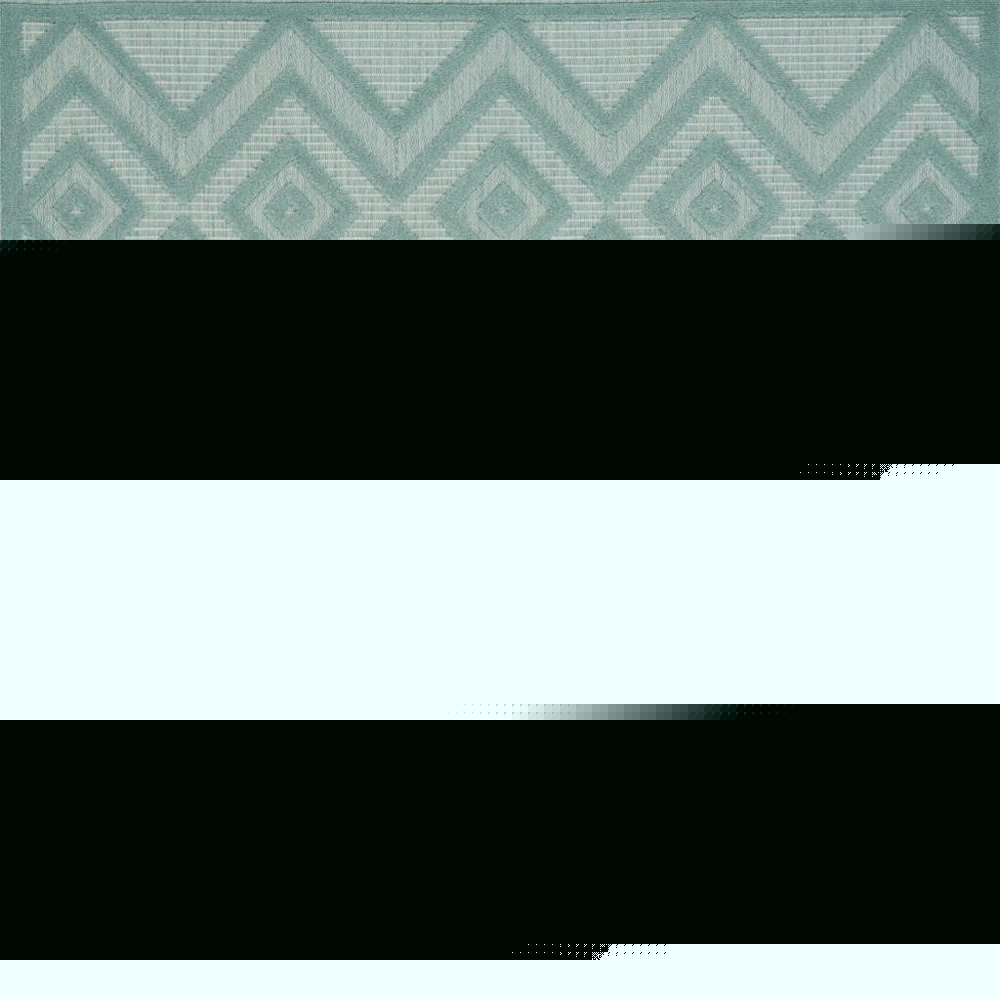 6' X 9' Aqua Indoor Outdoor Area Rug