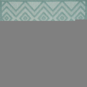 6' X 9' Aqua Indoor Outdoor Area Rug