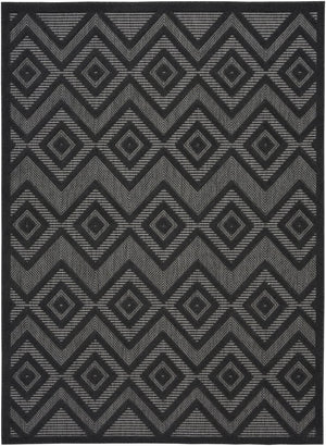 5' X 7' Charcoal Indoor Outdoor Area Rug