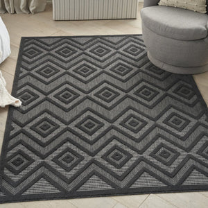 5' X 7' Charcoal Indoor Outdoor Area Rug