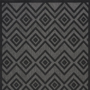 6' X 9' Charcoal Indoor Outdoor Area Rug