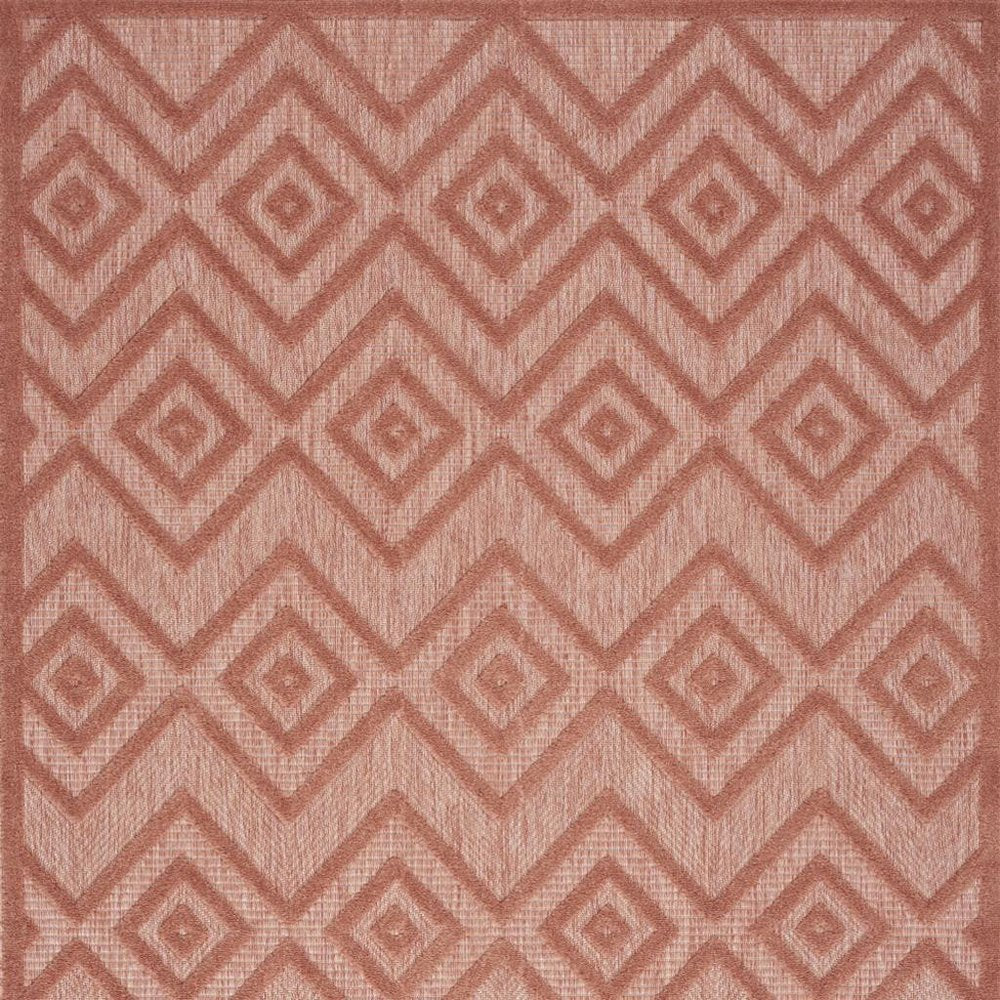 5' X 7' Coral Indoor Outdoor Area Rug