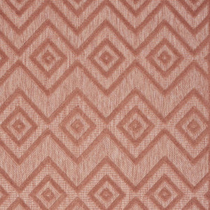6' X 9' Coral Indoor Outdoor Area Rug