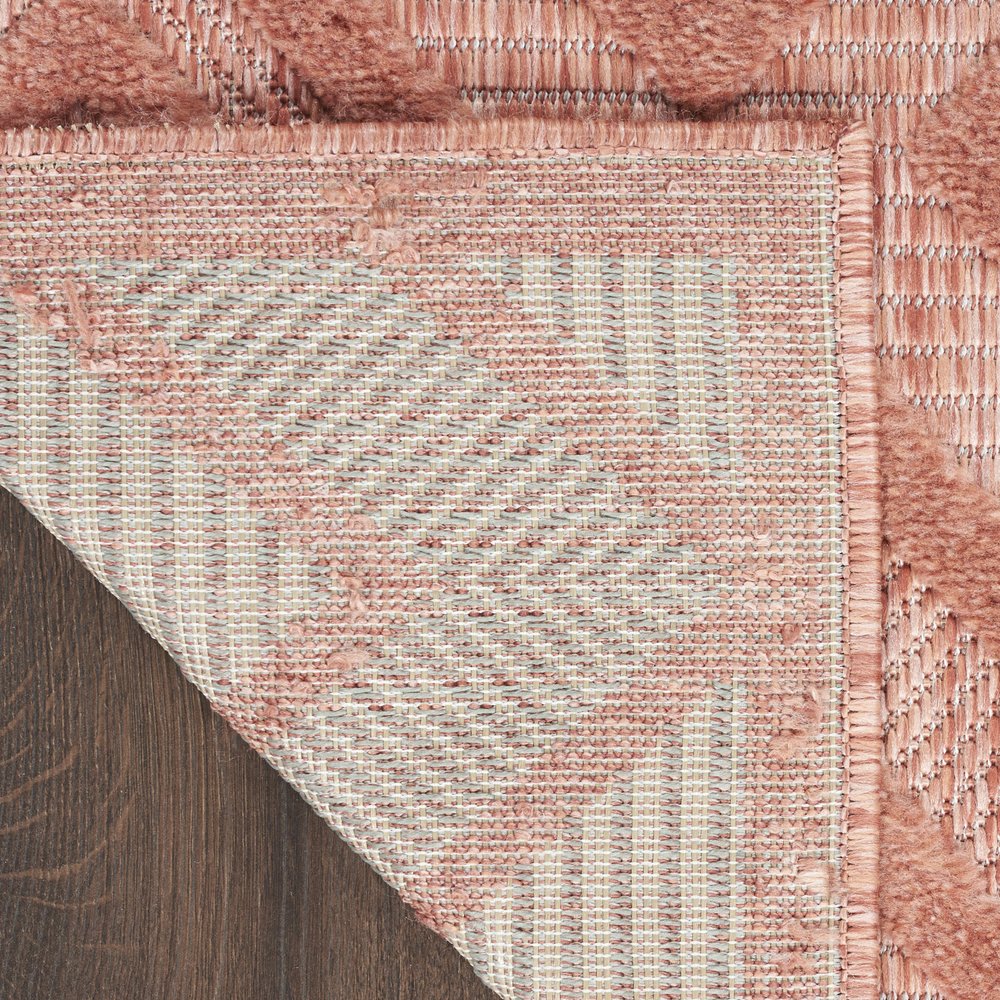 6' X 9' Coral Indoor Outdoor Area Rug