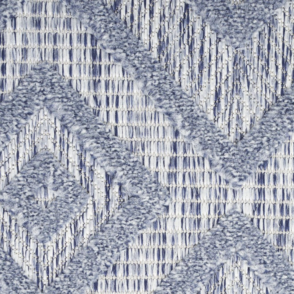 5' X 7' Denim Blue Indoor Outdoor Area Rug