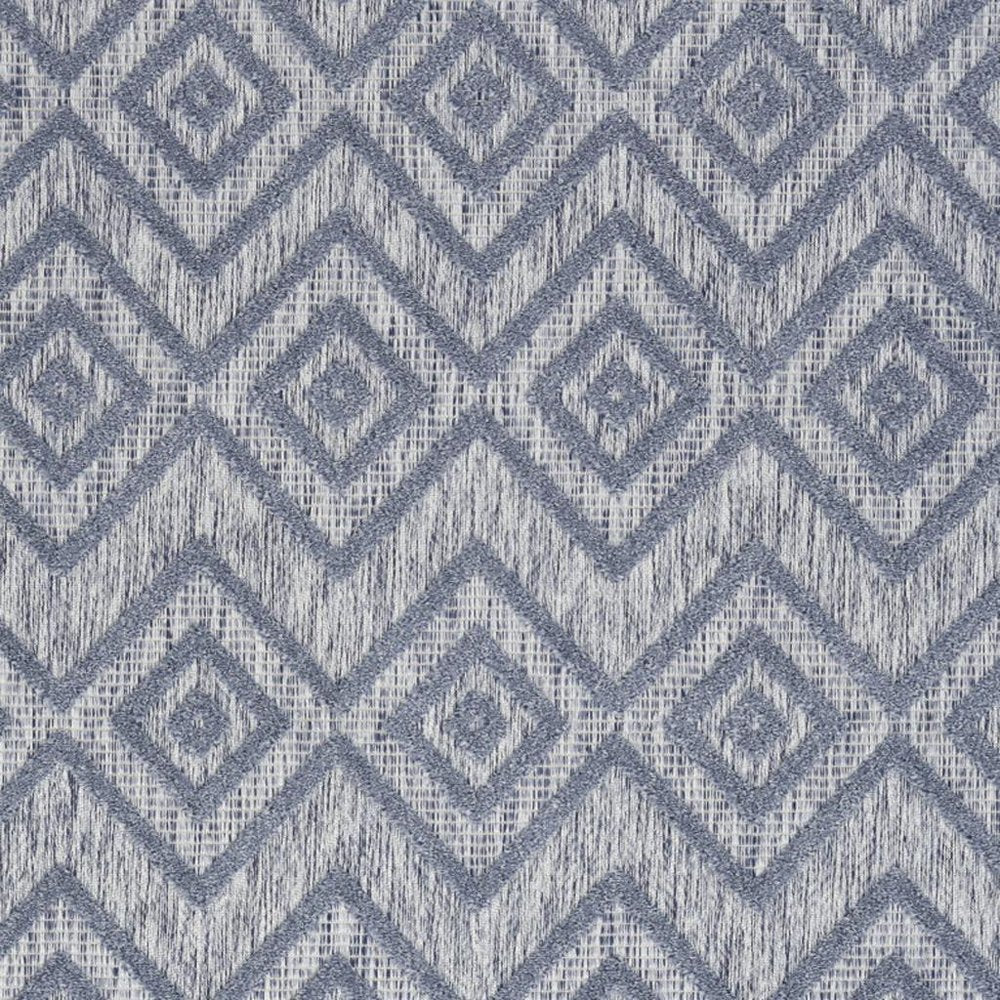 5' X 7' Denim Blue Indoor Outdoor Area Rug