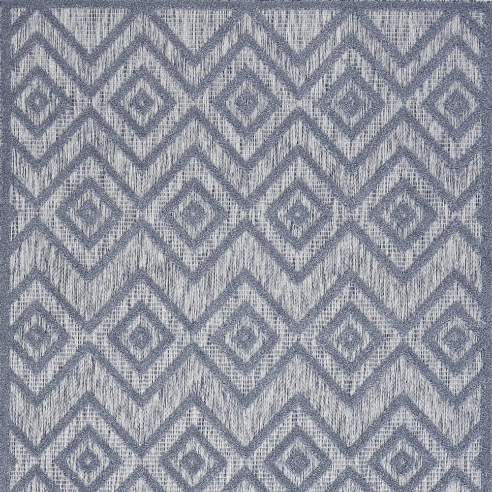 5' X 7' Denim Blue Indoor Outdoor Area Rug