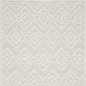 5' X 7' Ivory Indoor Outdoor Area Rug