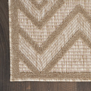 6' X 9' Beige Indoor Outdoor Area Rug
