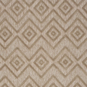 6' X 9' Beige Indoor Outdoor Area Rug