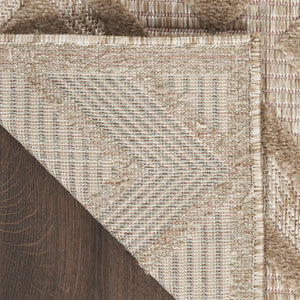 6' X 9' Beige Indoor Outdoor Area Rug