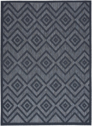 6' X 9' Blue Indoor Outdoor Area Rug