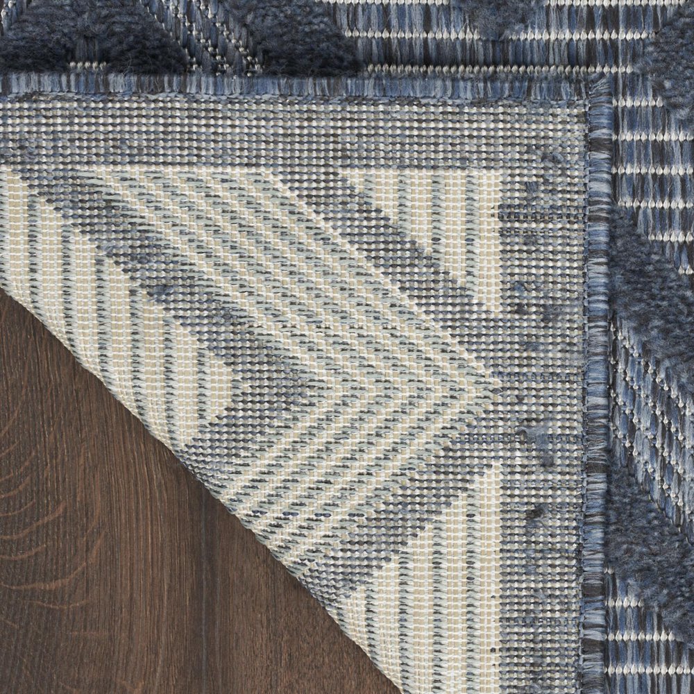 6' X 9' Blue Indoor Outdoor Area Rug
