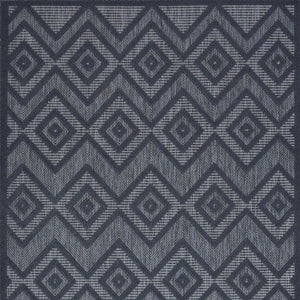 6' X 9' Blue Indoor Outdoor Area Rug