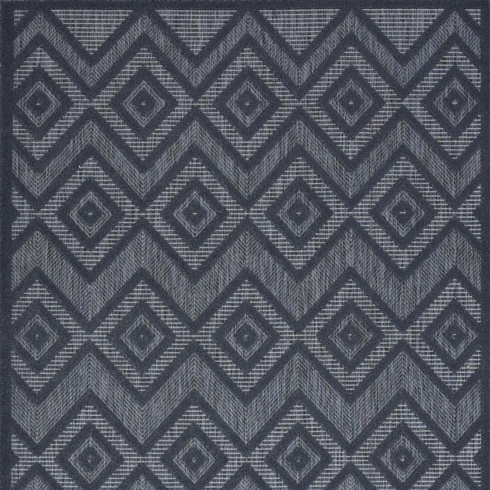 6' X 9' Blue Indoor Outdoor Area Rug
