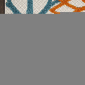 12' X 15' Blue And Yellow Indoor Outdoor Area Rug