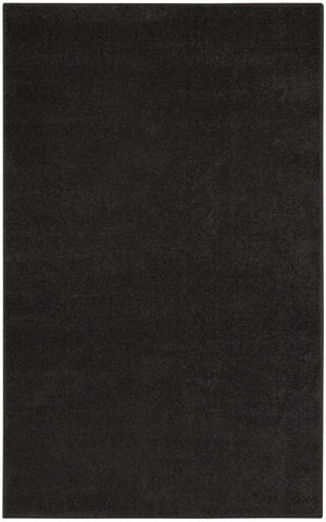 3' X 5' Black Stain Resistant Indoor Outdoor Area Rug