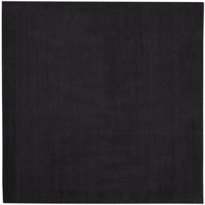 5' X 5' Black Square Indoor Outdoor Area Rug