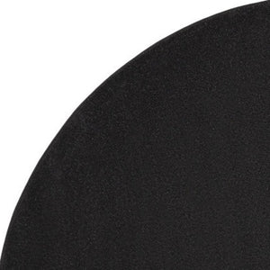 6' X 6' Black Round Indoor Outdoor Area Rug