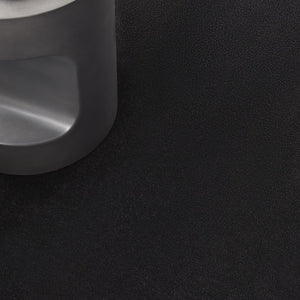 6' X 6' Black Round Indoor Outdoor Area Rug