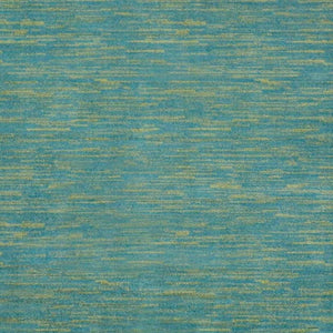 5' X 5' Blue And Green Square Indoor Outdoor Area Rug